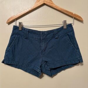 Y2k low rise Navy blue shorts with polka dots